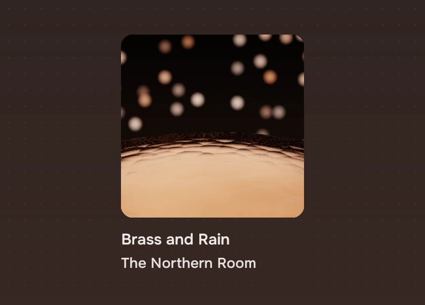 A cover with the album's name and its artist under it.