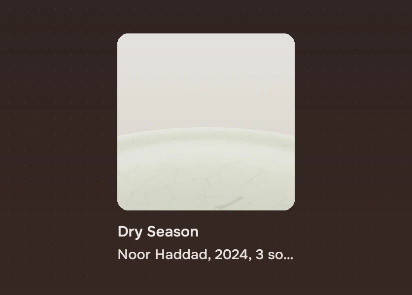 A cover whose subtitle is the artist, the year, the number of songs and the length, cut off after the artist.