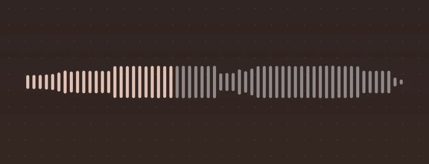 A waveform played to 40 percent.